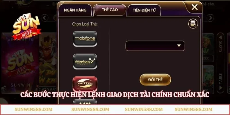 Các bước thực hiện lệnh giao dịch tài chính chuẩn xác