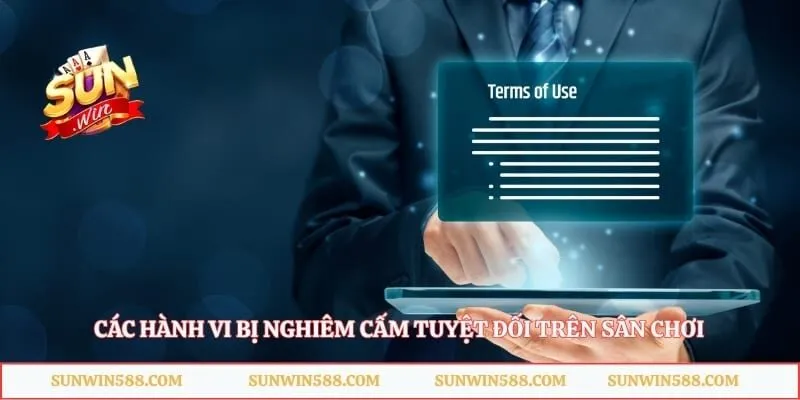 Điều Khoản Dịch Vụ 4 Các hành vi bị nghiêm cấm tuyệt đối trên sân chơi