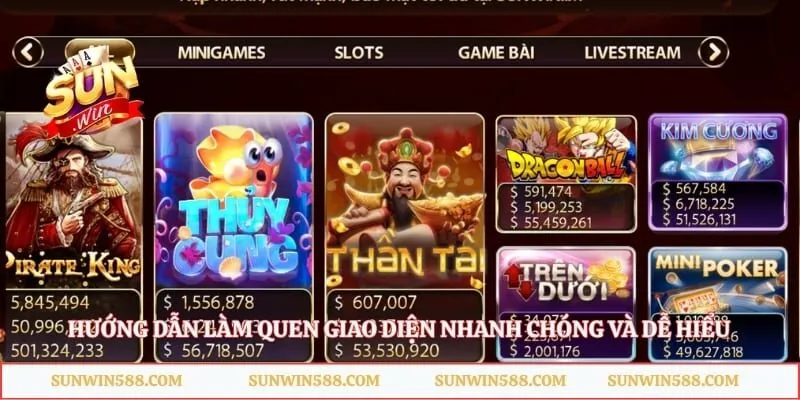 Hướng dẫn làm quen giao diện nhanh chóng và dễ hiểu
