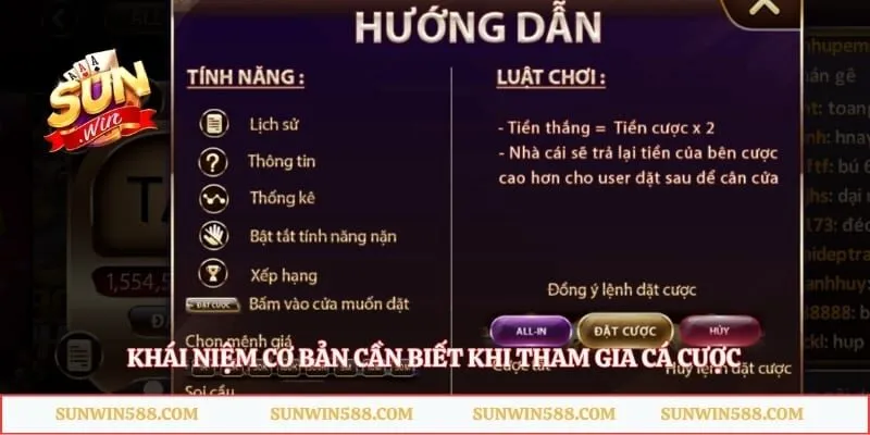 Khái niệm cơ bản cần biết khi tham gia cá cược