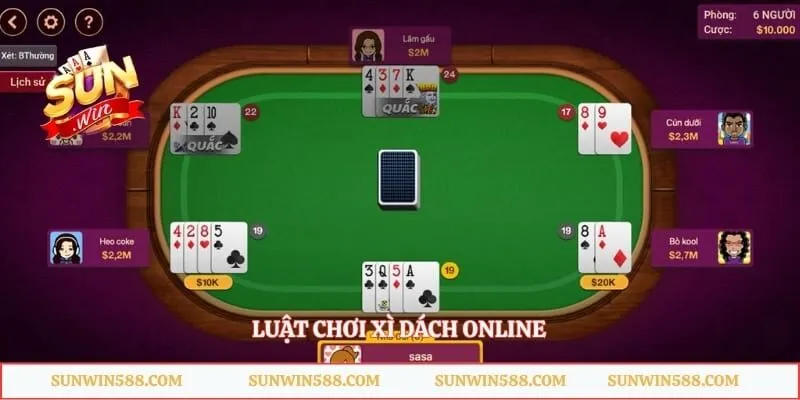 Luật chơi xì dách online