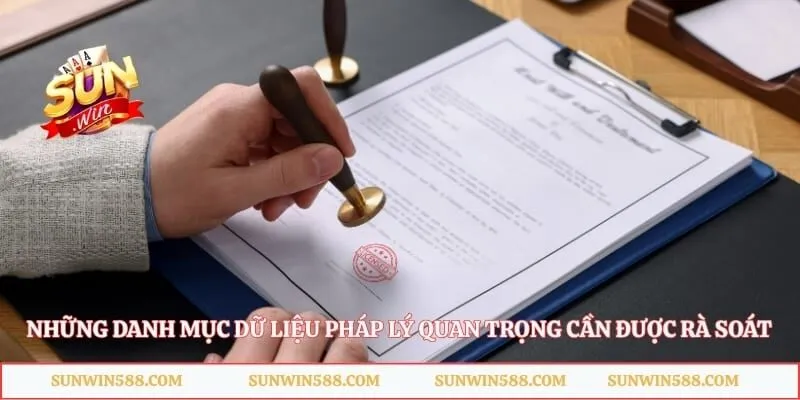 Giấy Phép Hoạt Động 2 Những danh mục dữ liệu pháp lý quan trọng cần được rà soát