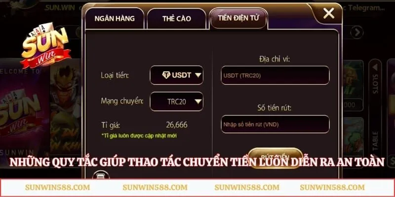 Những quy tắc giúp thao tác chuyển tiền luôn diễn ra an toàn