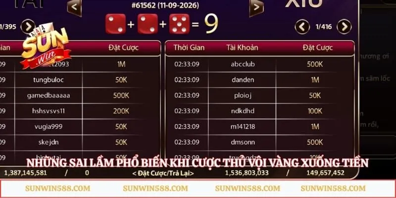 Những sai lầm phổ biến khi cược thủ vội vàng xuống tiền