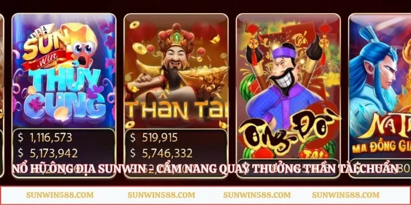 Nổ Hũ Ông Địa Sunwin - Cẩm Nang Quay Thưởng Thần Tài Chuẩn
